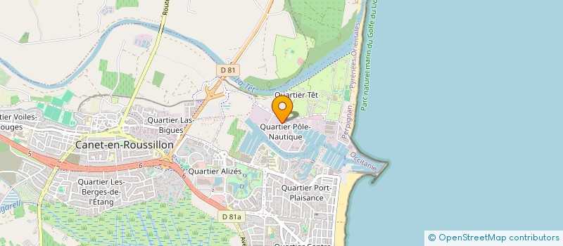 localisation de l'entreprise GED à CANET-EN-ROUSSILLON