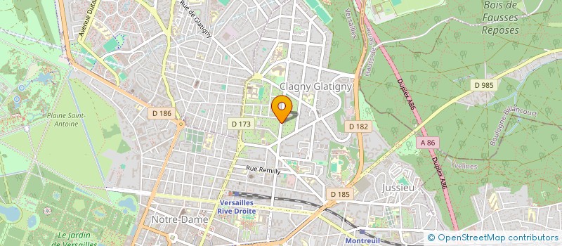 localisation de l'entreprise GED ENERGY à VERSAILLES
