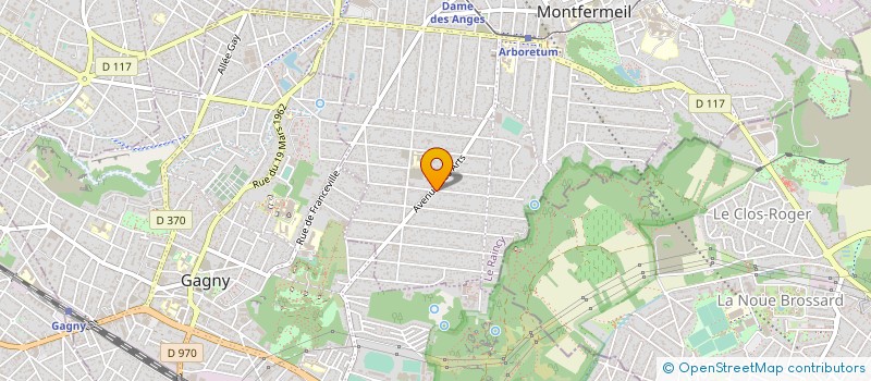 localisation de l'entreprise GEDA à MONTFERMEIL