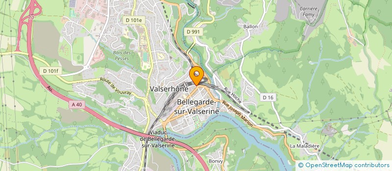 localisation de l'entreprise GEDAF MONTAGNE PAYS DE GEX à VALSERHONE