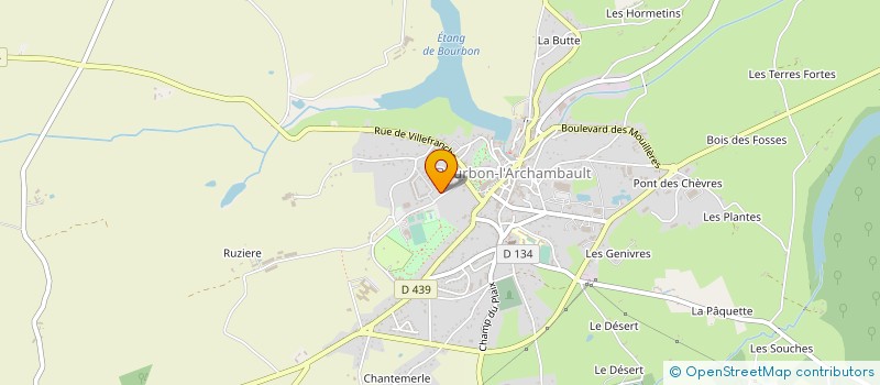 localisation de l'entreprise GEDAMA à BOURBON-L'ARCHAMBAULT