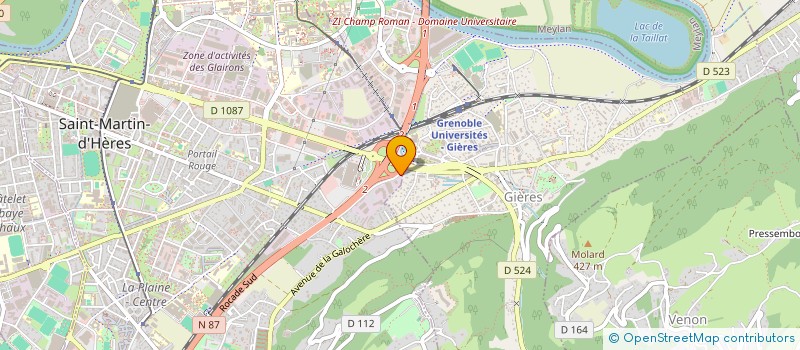 localisation de l'entreprise GEDCO à SAINT-MARTIN-D'HERES