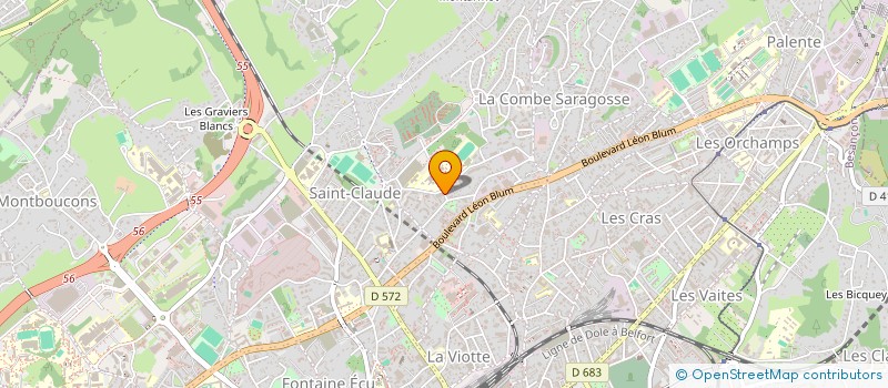 localisation de l'entreprise GEDE.COM  BESANCON