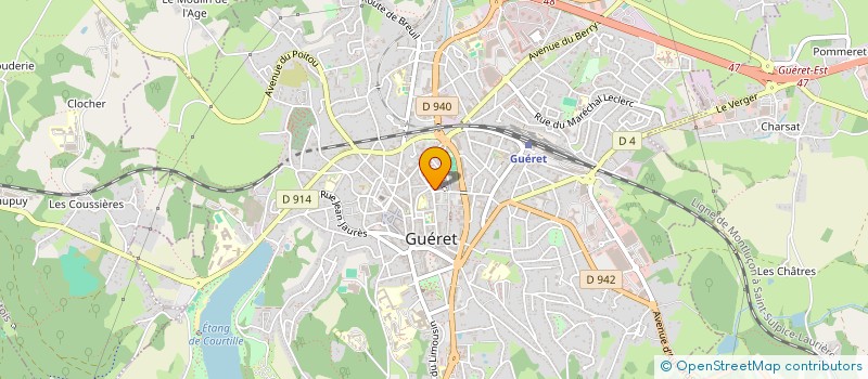 localisation de l'entreprise GEDE JL GIRAUD à GUERET