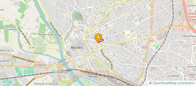 localisation de l'entreprise GEDEBAT  BEZIERS