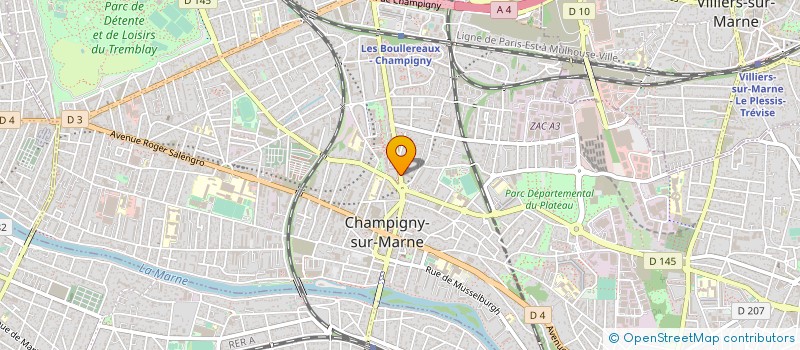 localisation de l'entreprise GEDEFERM à CHAMPIGNY-SUR-MARNE