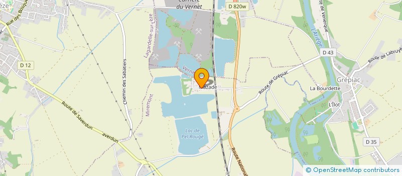 localisation de l'entreprise GEDELEC FRANCE  MIREMONT