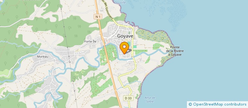 localisation de l'entreprise GEDEON ELECTRICITE ET SERVICES à GOYAVE