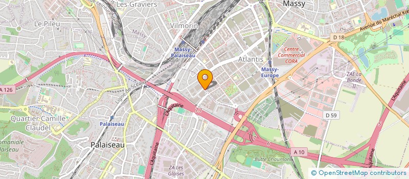 localisation de l'entreprise GEDEP à PALAISEAU