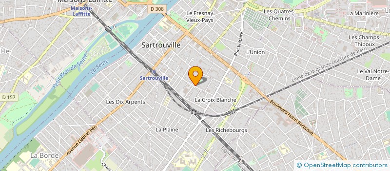 localisation de l'entreprise GEDFP à SARTROUVILLE