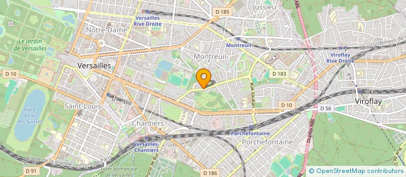 localisation de l'entreprise GEDI à VERSAILLES