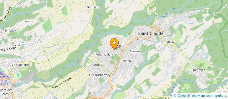 localisation de l'entreprise GEDI'PRO à SAINT-CLAUDE
