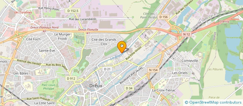 localisation de l'entreprise GEDIA ENERGIES & SERVICES à DREUX