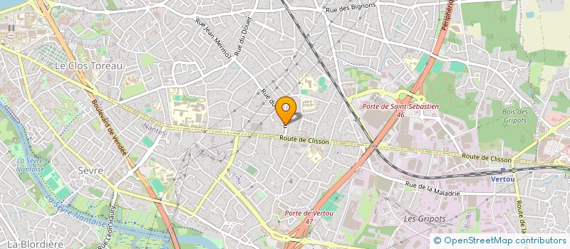 localisation de l'entreprise GEDIBAT 44 CONSTRUCTIONS  SAINT-SEBASTIEN-SUR-LOIRE