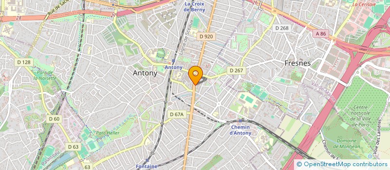 localisation de l'entreprise GEDIMMO à ANTONY