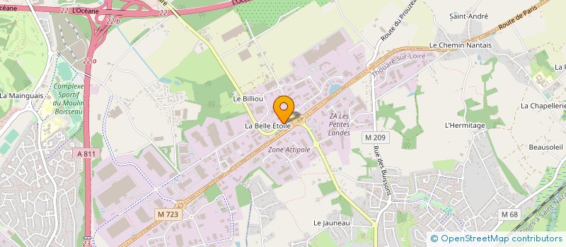 localisation de l'entreprise GEDIMO à CARQUEFOU