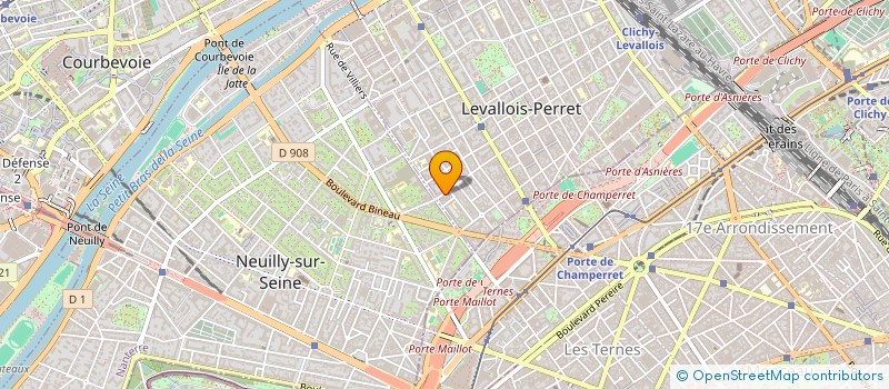localisation de l'entreprise GEDIREGION à LEVALLOIS-PERRET