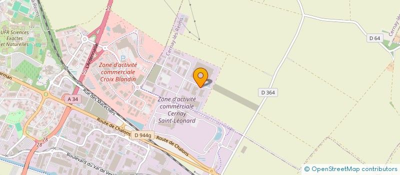 localisation de l'entreprise GEDIS ILE DE FRANCE  CERNAY-LES-REIMS