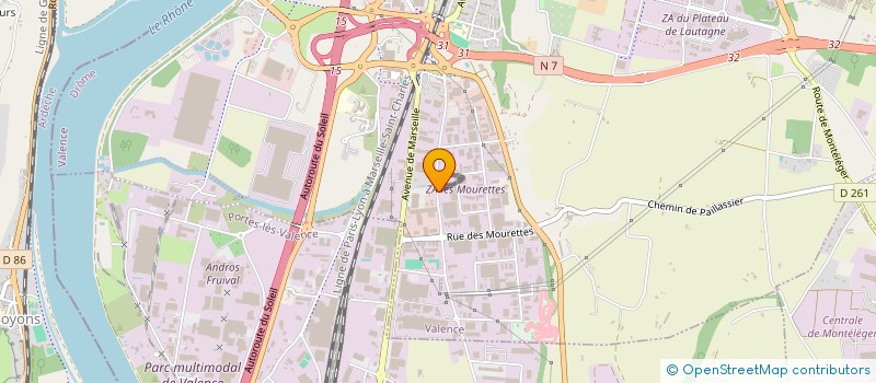 localisation de l'entreprise GEDIS SA à VALENCE