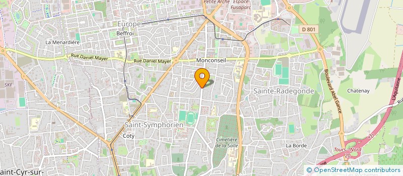 localisation de l'entreprise GEDISA  TOURS