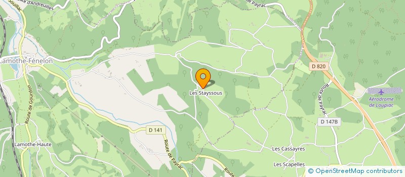 localisation de l'entreprise GEDITRANS SARL  LAMOTHE-FENELON