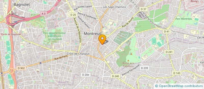 localisation de l'entreprise GEDO CONSULTING à MONTREUIL