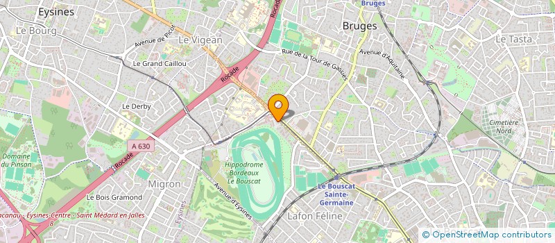 localisation de l'entreprise GEDYMATE TRANSPORT à LE BOUSCAT