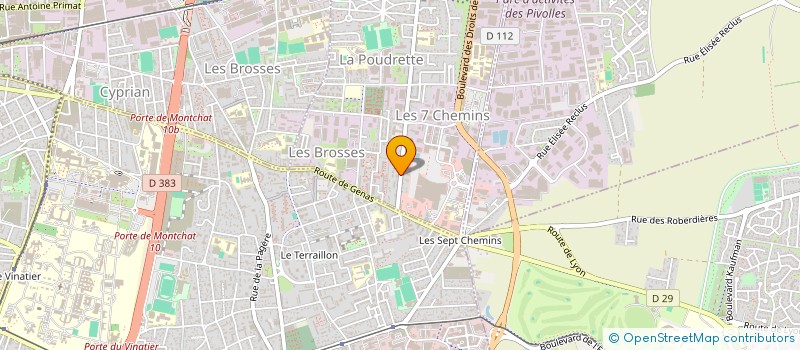localisation de l'entreprise GEDYT à VAULX-EN-VELIN