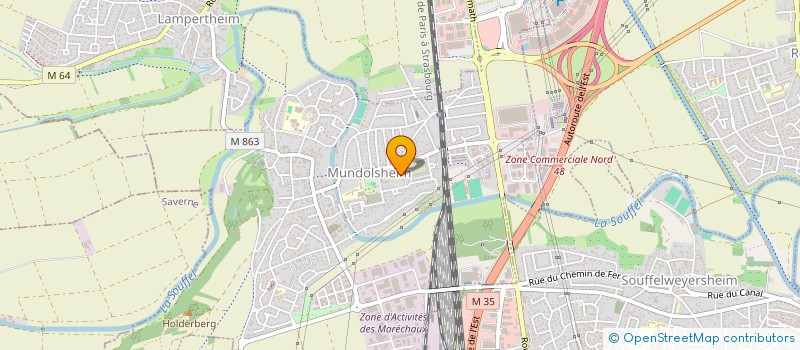 localisation de l'entreprise GEE  MUNDOLSHEIM