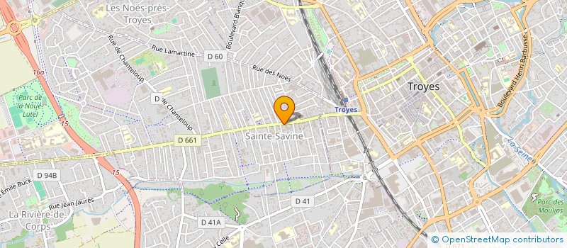 localisation de l'entreprise GEEC  SAINTE SAVINE