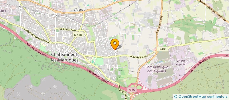 localisation de l'entreprise GEEKY BUSINESS à CHATEAUNEUF-LES-MARTIGUES