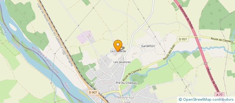 localisation de l'entreprise GEEM à NEUVY-SUR-LOIRE