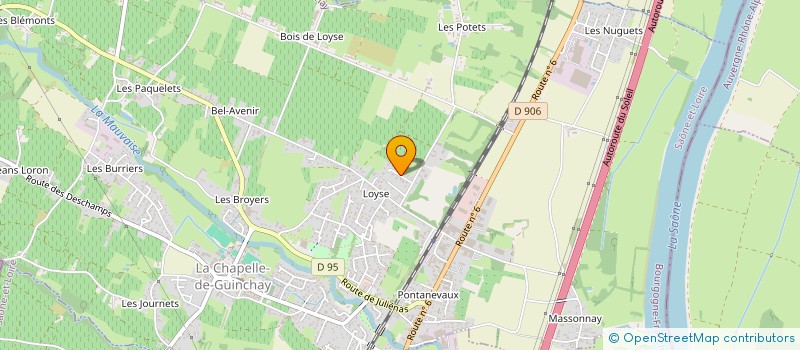 localisation de l'entreprise GEERIM à LA CHAPELLE-DE-GUINCHAY