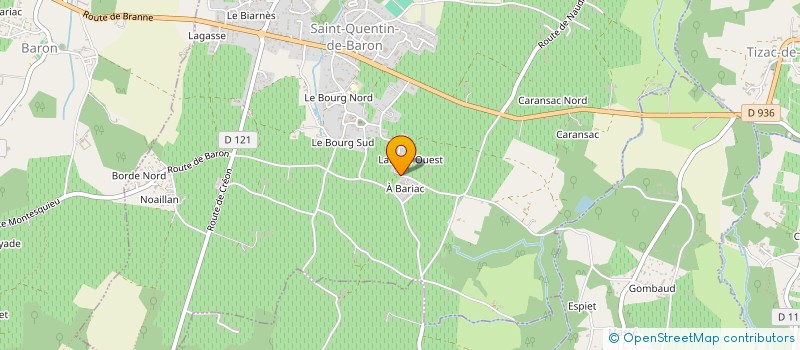 localisation de l'entreprise GEEWINES  SAINT-QUENTIN-DE-BARON