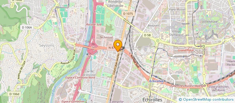 localisation de l'entreprise GEF à ECHIROLLES