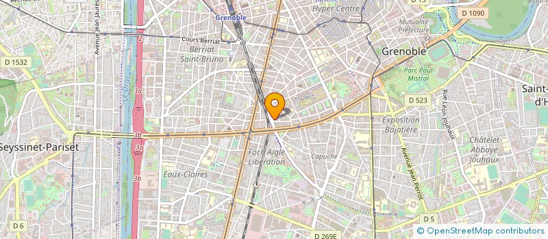 localisation de l'entreprise GEF CONSULTANTS à GRENOBLE