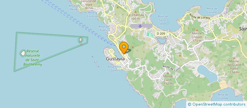 localisation de l'entreprise GEF INTERNATIONAL  SAINT BARTHELEMY