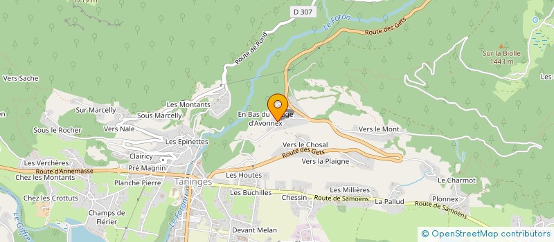 localisation de l'entreprise GEF MAILLET  TANINGES