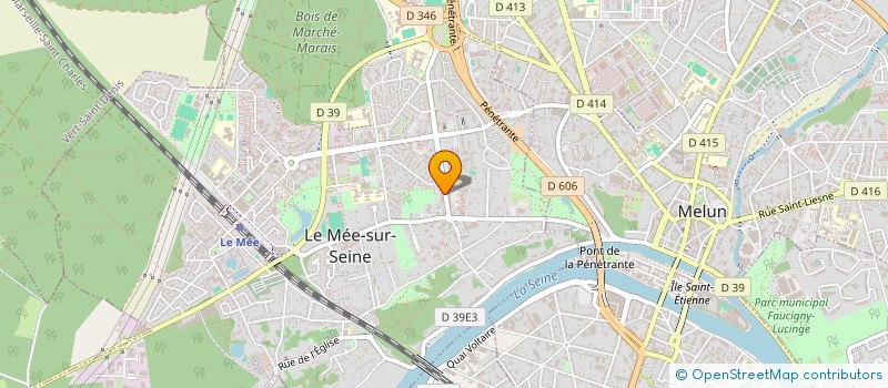 localisation de l'entreprise GEF PRODUCTION à LE MEE-SUR-SEINE