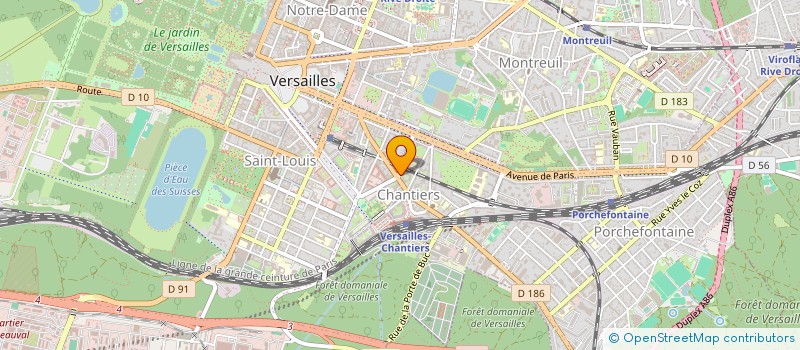 localisation de l'entreprise GEFA à VERSAILLES