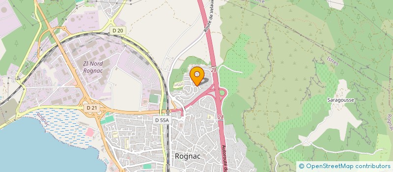 localisation de l'entreprise GEFAB  ROGNAC