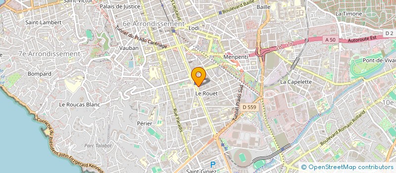 localisation de l'entreprise GEFAC EXPERTISE-COMPTABLE  MARSEILLE