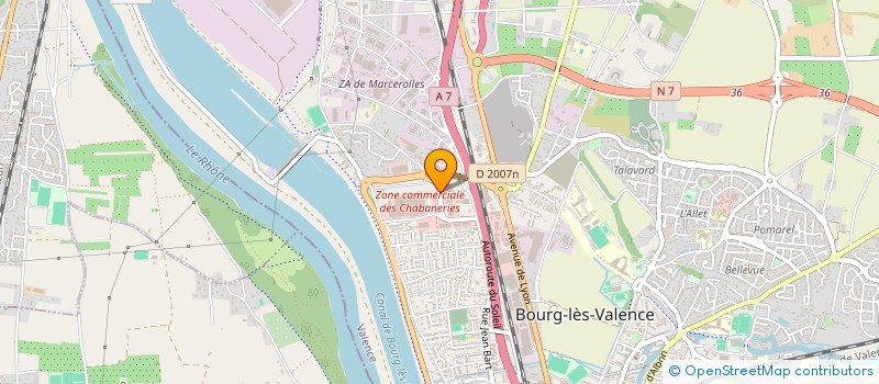 localisation de l'entreprise GEFCAU PRESTIGE  BOURG-LES-VALENCE