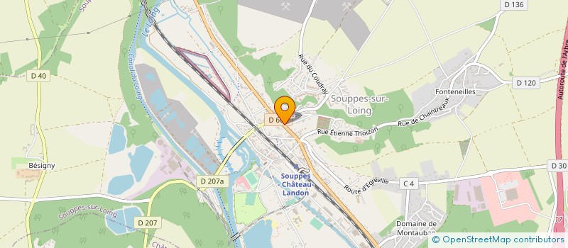 localisation de l'entreprise GEFF VIDEO à SOUPPES-SUR-LOING