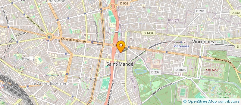 localisation de l'entreprise GEFFCO à SAINT-MANDE