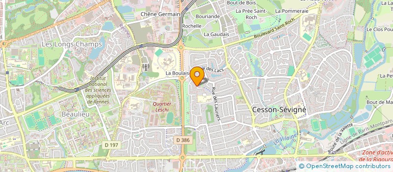 localisation de l'entreprise GEFFENERGIES  CESSON-SEVIGNE