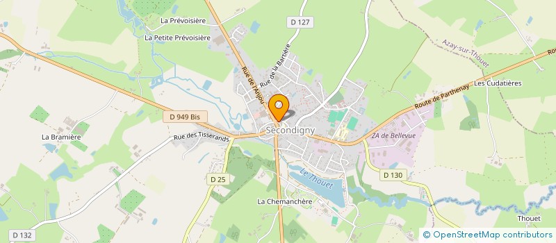 localisation de l'entreprise GEFFRE-BELLOIN à SECONDIGNY