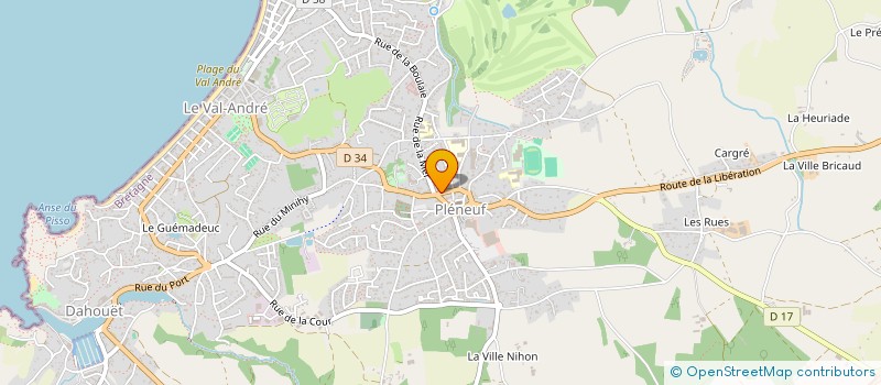 localisation de l'entreprise GEFFROY  PLENEUF-VAL-ANDRE