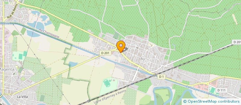 localisation de l'entreprise GEFFROY ET PRUDON ASSOCIES à AY-CHAMPAGNE