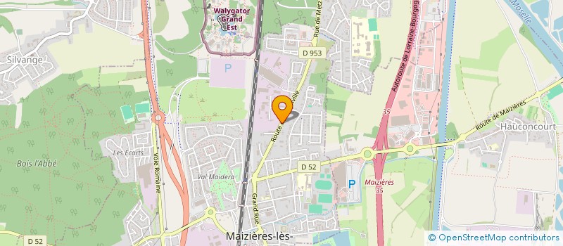 localisation de l'entreprise GEFI à MAIZIERES-LES-METZ